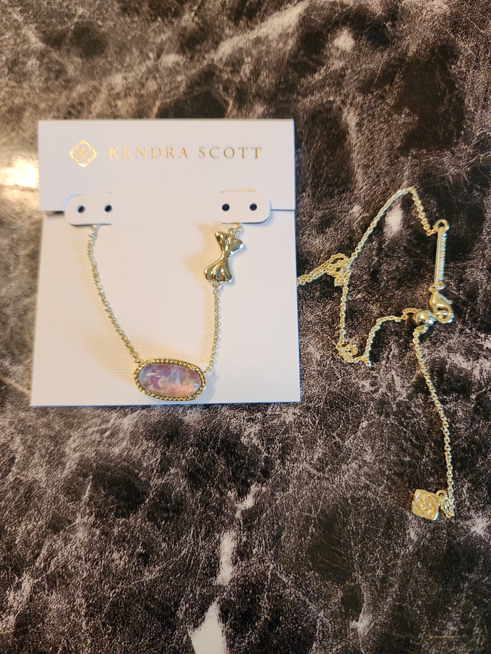 Kendra Scott X Love Shack Fancy Elisa Purple Bloom Necklace